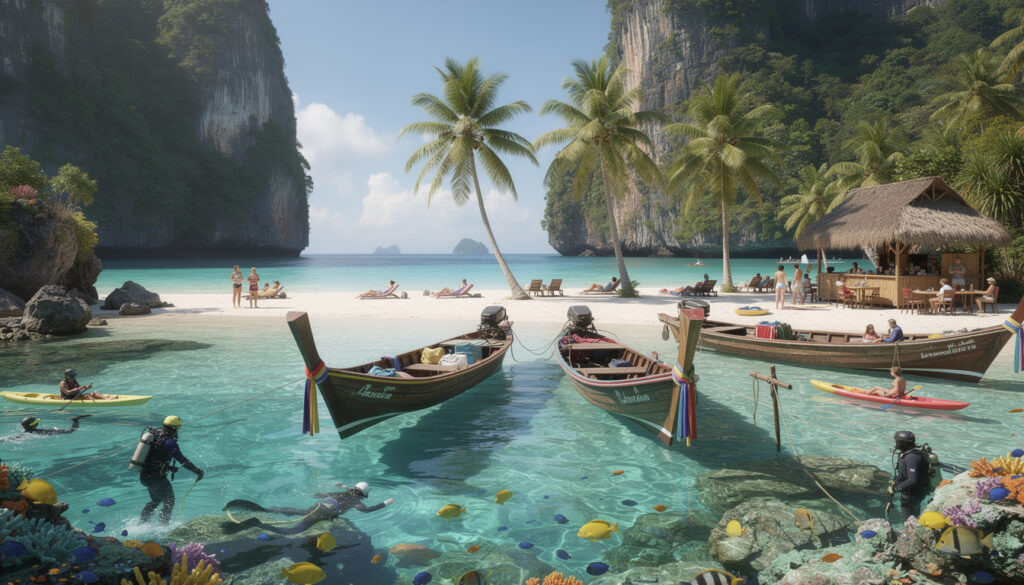 découvrez les meilleures activités et sites incontournables à koh phi phi pour un séjour inoubliable entre plages paradisiaques, plongée, randonnées et vie nocturne animée.