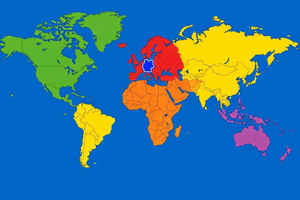 découvrez où se situe l'allemagne sur la carte du monde et explorez sa localisation géographique en europe.