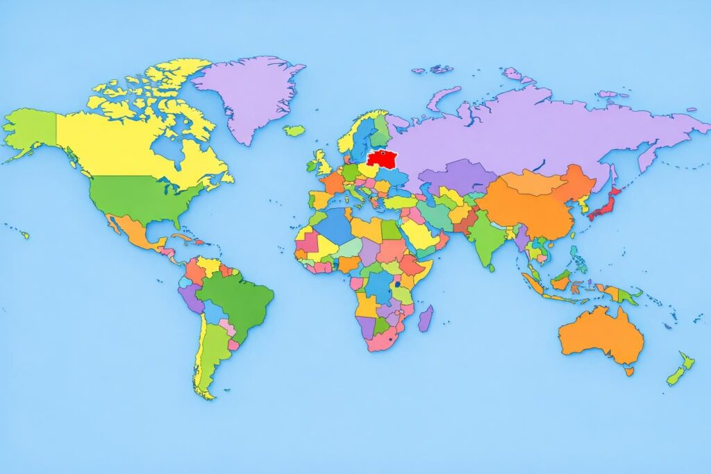 découvrez où se situe l’estonie sur la carte du monde et explorez sa localisation géographique en europe du nord.