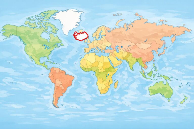découvrez l'emplacement exact de l'islande sur la carte du monde et explorez ses caractéristiques géographiques uniques.