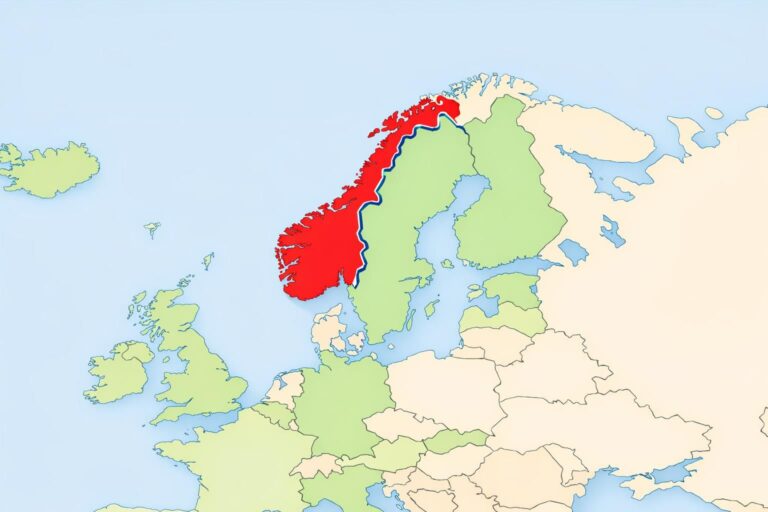 découvrez l'emplacement exact de la norvège sur la carte du monde, ses frontières, et sa position géographique en europe.
