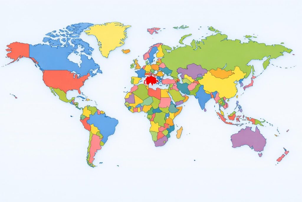 découvrez l'emplacement précis de la suisse sur la carte du monde et apprenez-en plus sur sa situation géographique en europe centrale.