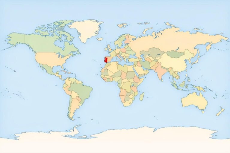découvrez l'emplacement exact du portugal sur la carte du monde et apprenez-en plus sur sa position géographique en europe.